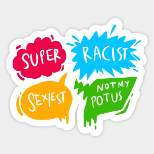 Bubble Speech Potus Sticker